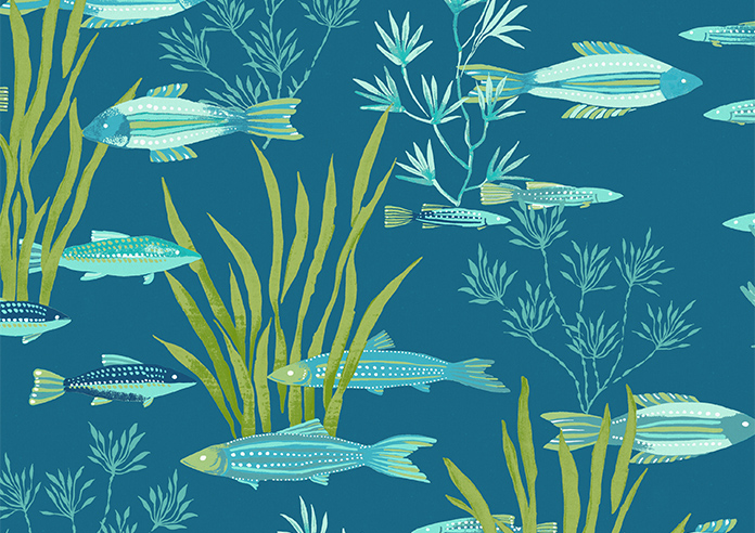 Shallows, Aquarius - Motorised Roman Blind - Image 7